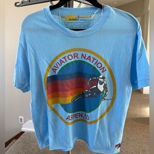 Aviator Nation Blue Graphic Tee
